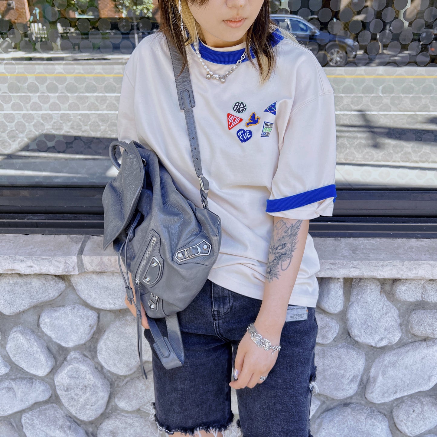 Balenciaga traveller city leather backpack pm