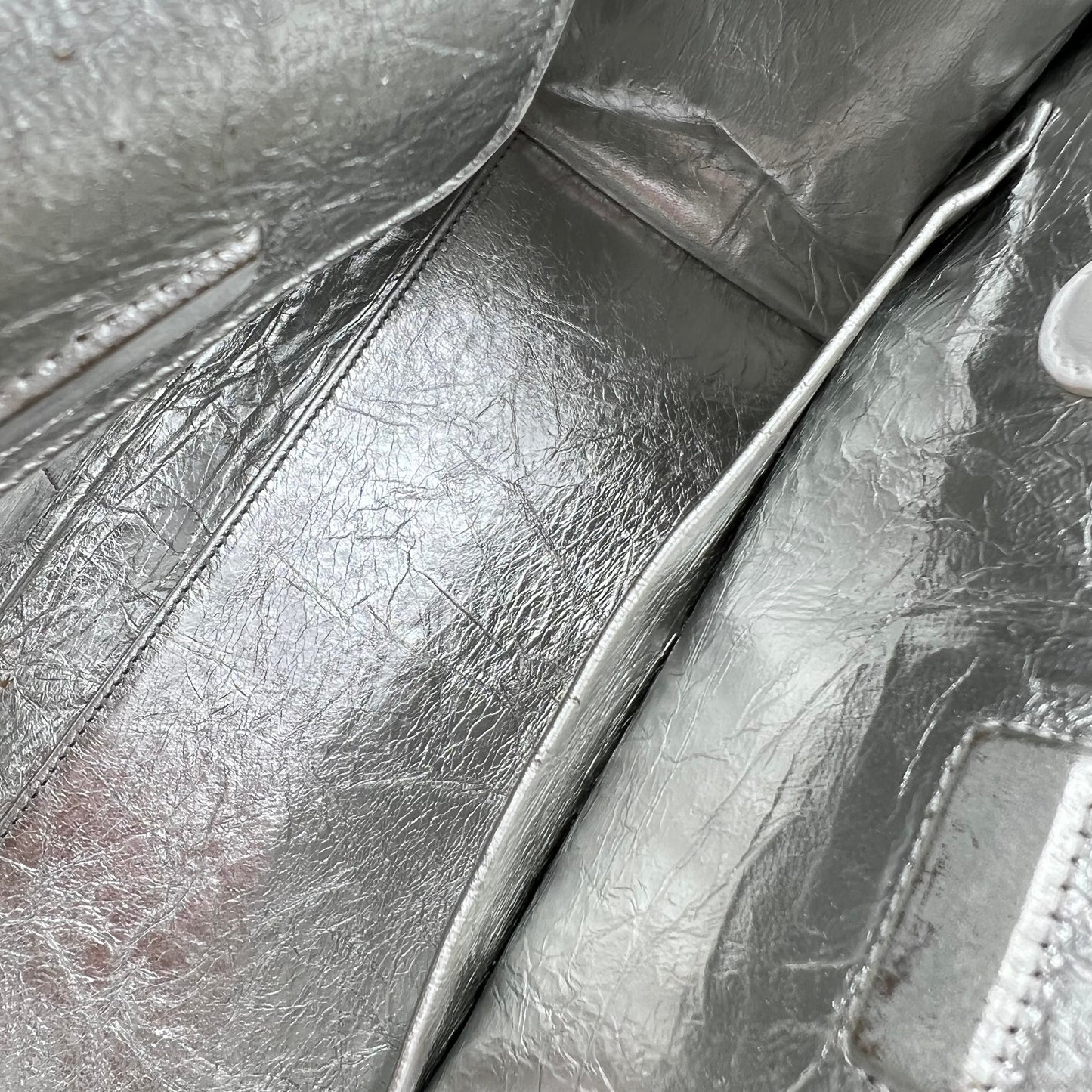 CHRISTIAN DIOR Medium Diorever silver bag