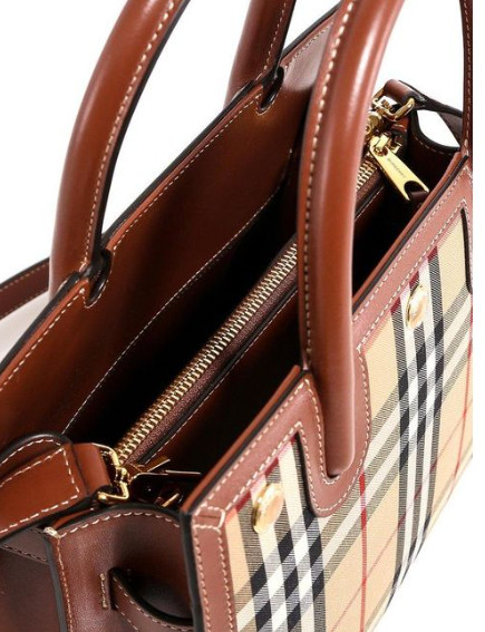 Burberry Mini Vintage Check Two-handle Title Bag