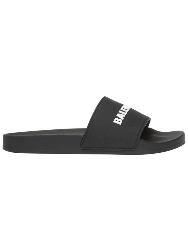 Balenciaga Logo Slippers Black
