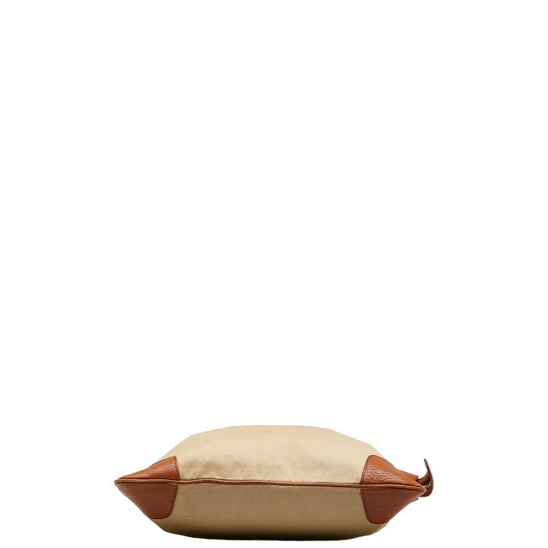 Burberry Nova Check Bag Beige Brown Canvas Leather