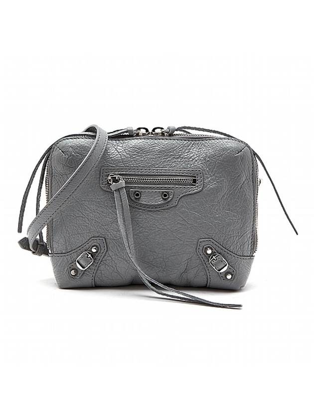 Balenciaga Classic Reporter Chain Cross Bag Grey