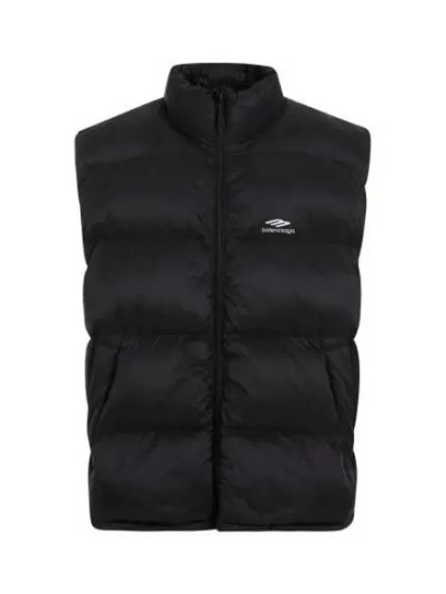 Balenciaga Quilted Nylon Puffer Vest Black