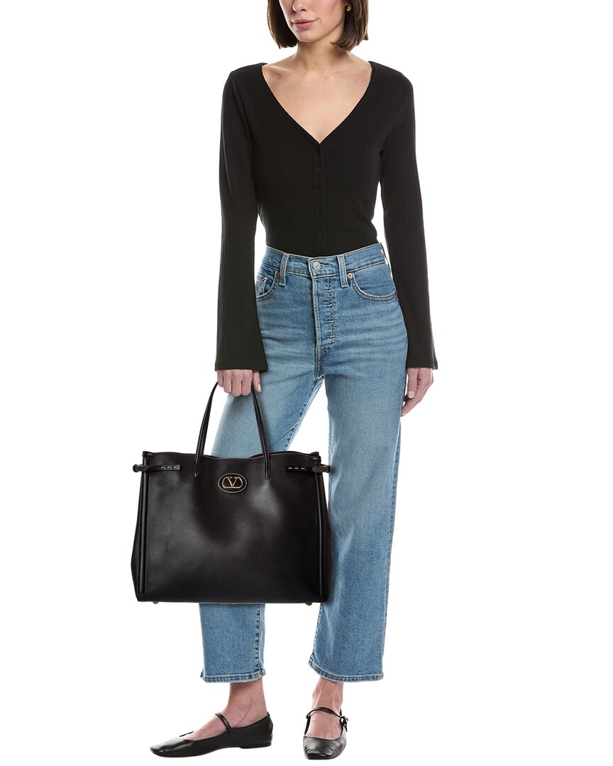 Valentino Antibes Large Leather Tote