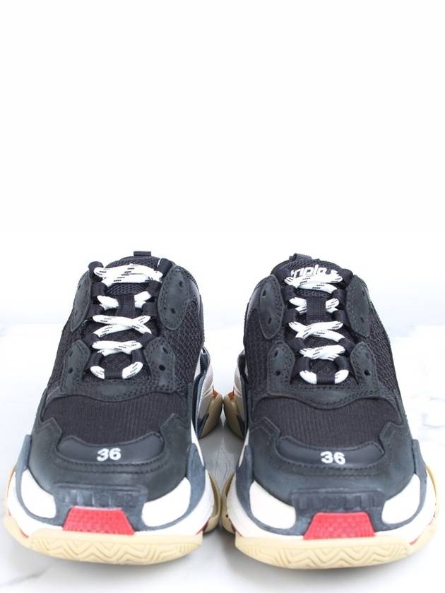 Balenciaga Triple S black red sneakers 36 230