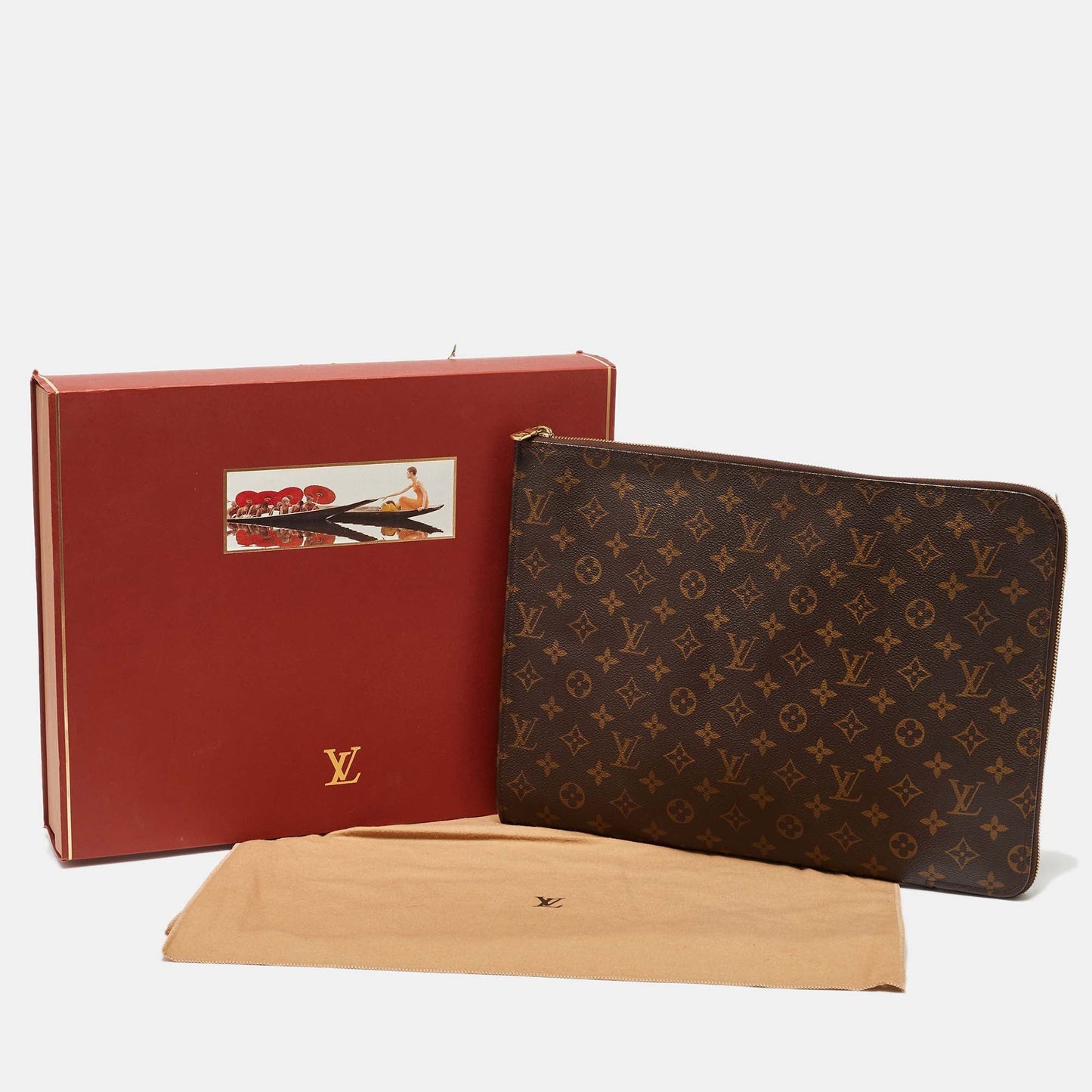 Louis Vuitton Monogram Canvas Poche Documents Portfolio Case