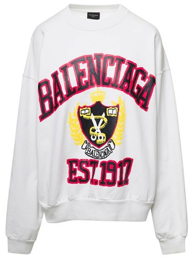 Balenciaga Graphic Printing Sweatshirt White