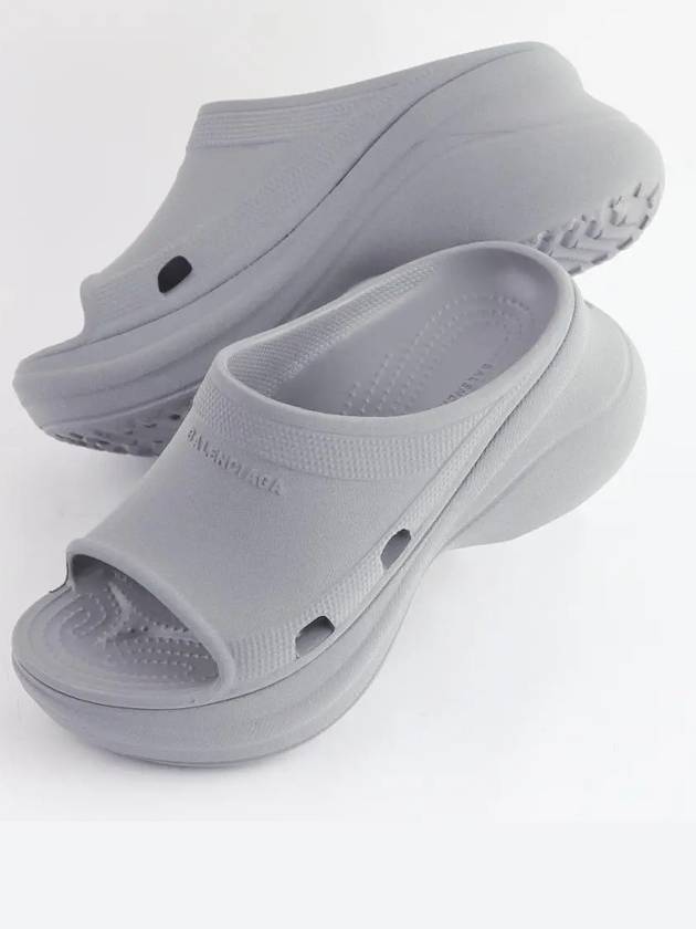 Balenciaga Pool Platform Slipper Grey