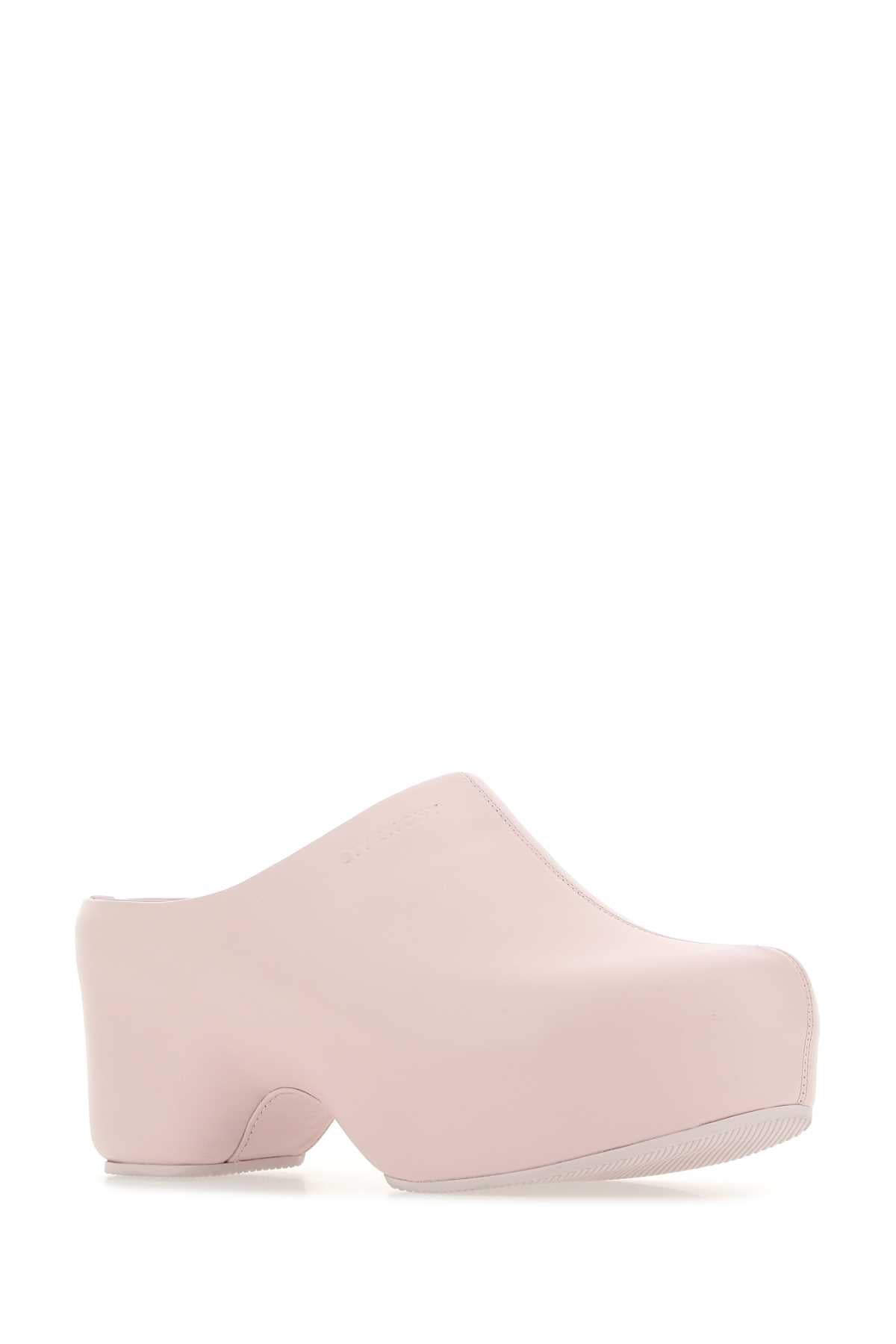 Givenchy Women Pastel Pink Leather G Clog Mules