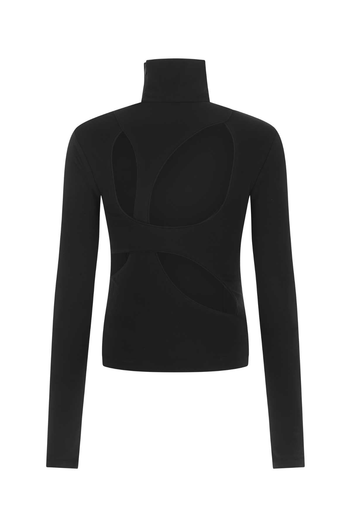 Givenchy Women Black Stretch Viscose Blend Top