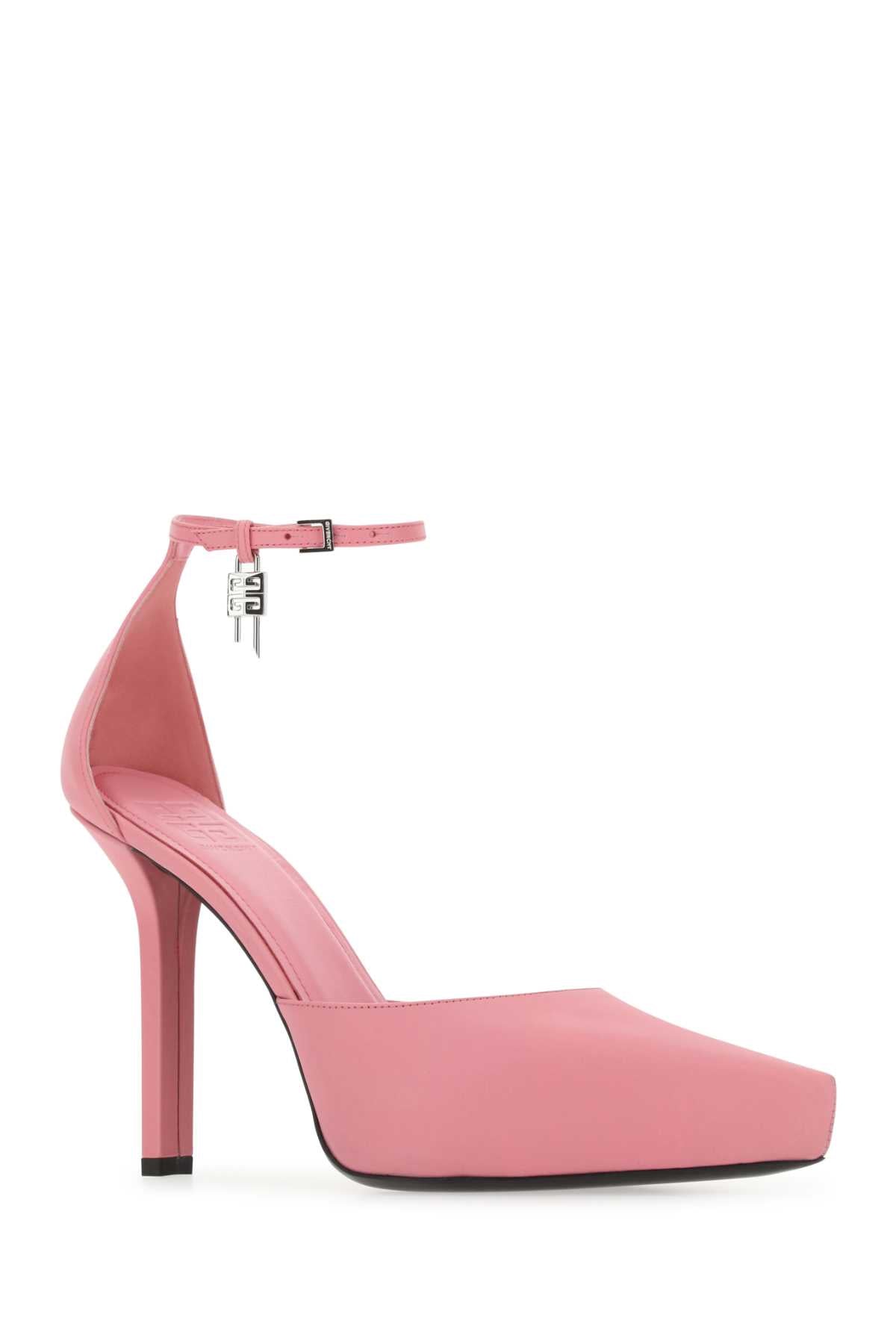 Givenchy Women Pink Leather G-Lock Pumps