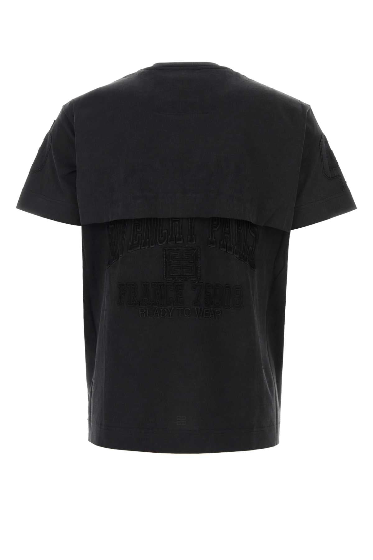 Givenchy Men Black Cotton T-Shirt