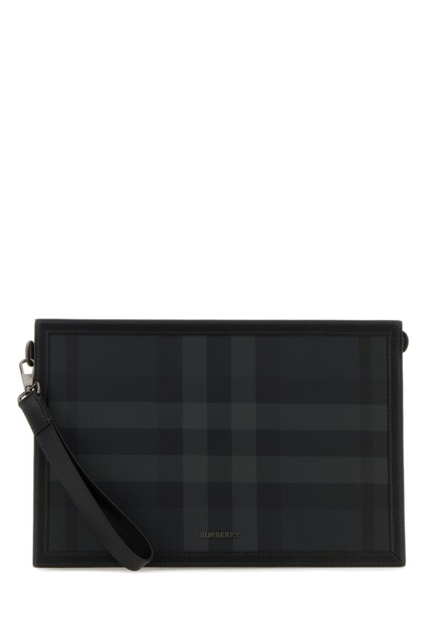 Burberry Man Printed Canvas Clutch