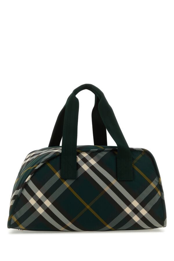 Burberry Man Printed Nylon Shield Travel Bag