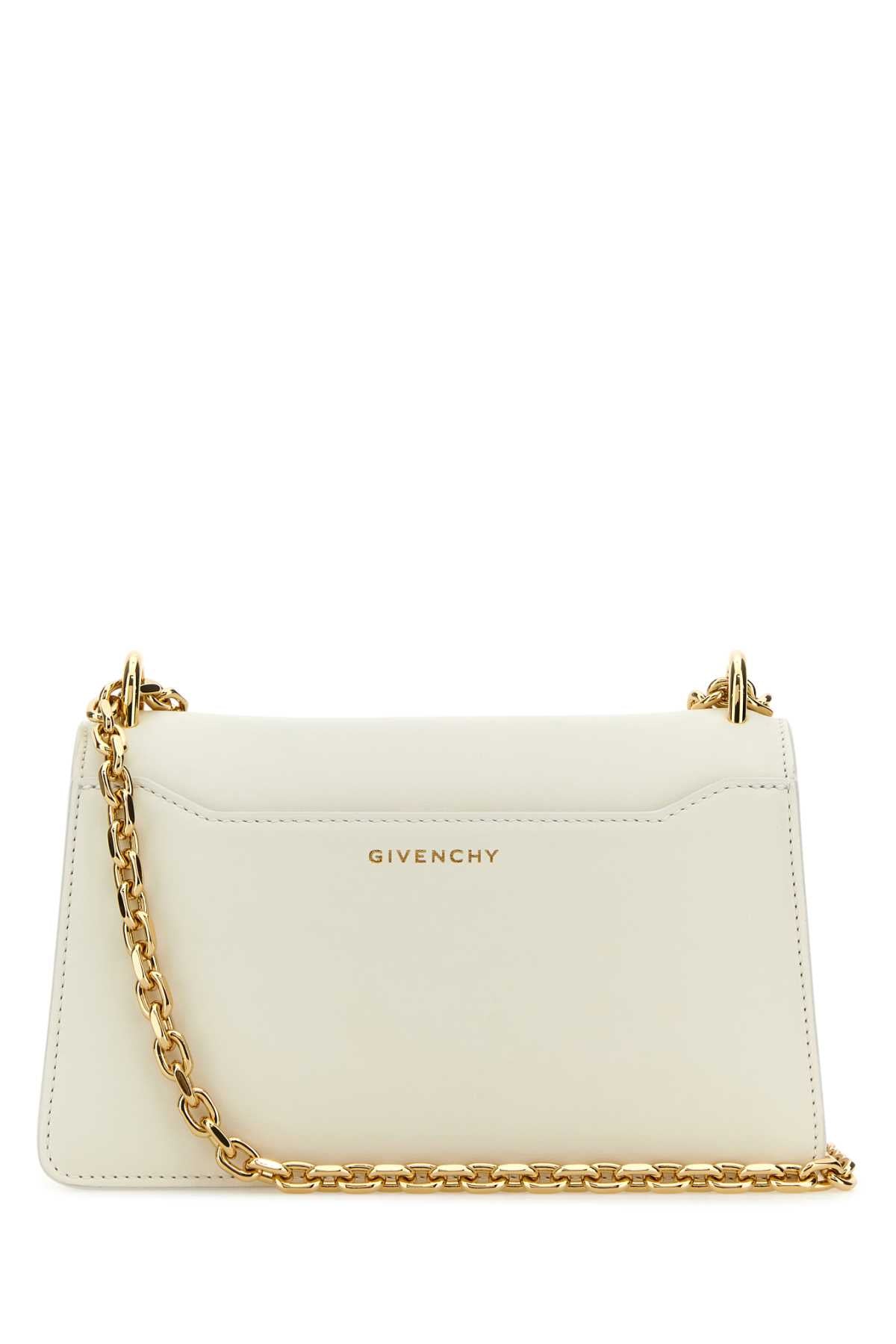 Givenchy Women Ivory Leather Small 4G Shoulder Bag