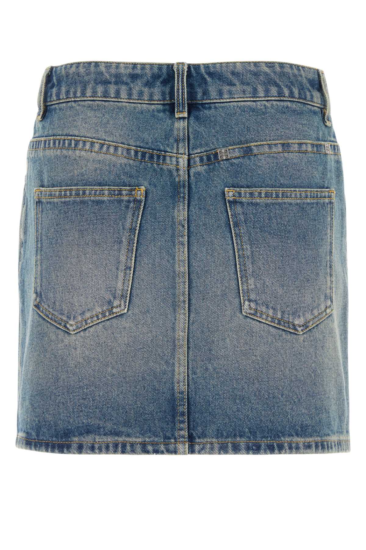 Givenchy Women Denim Mini Skirt
