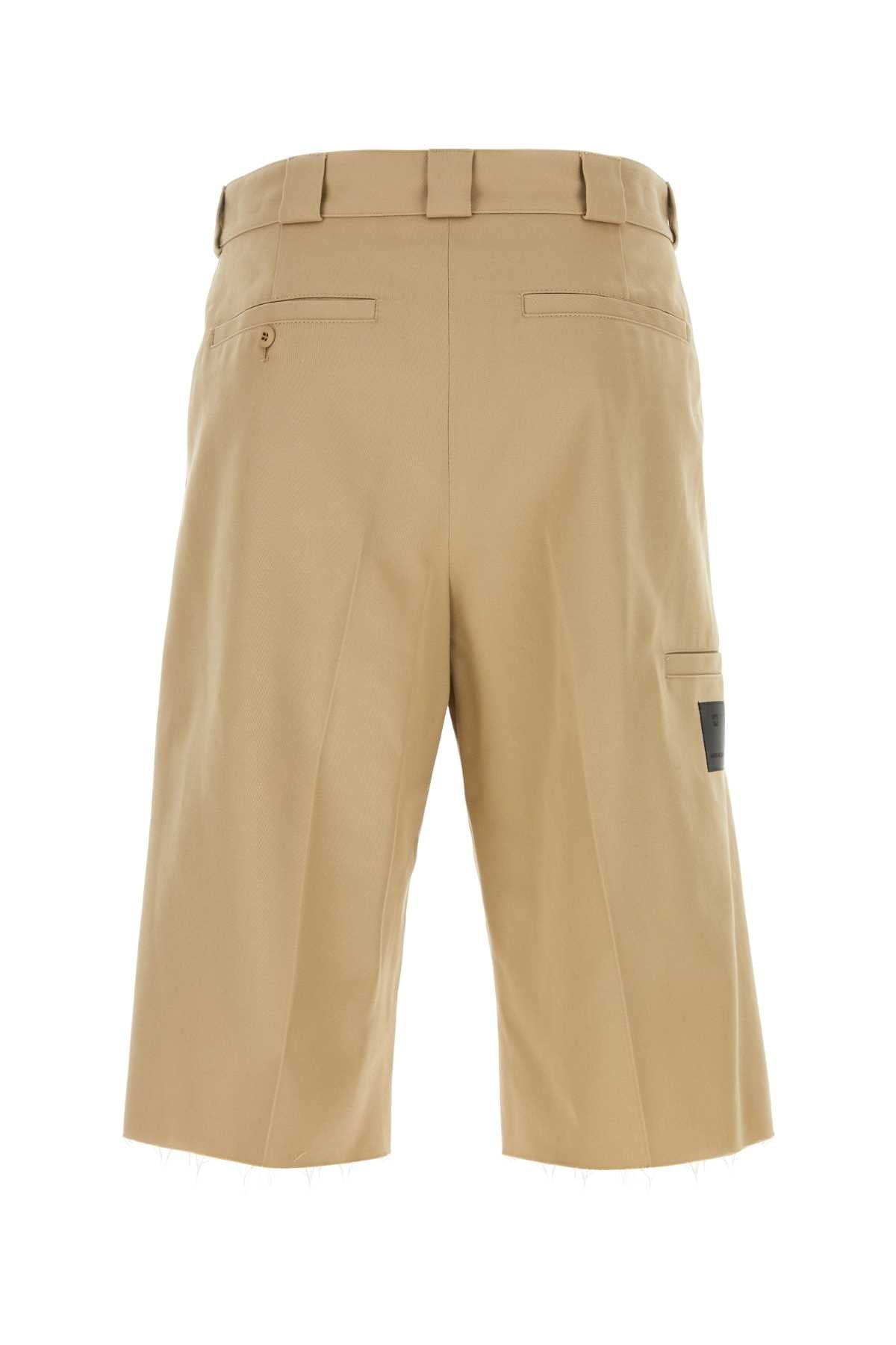 Givenchy Men Cappuccino Polyester Blend Bermuda Shorts