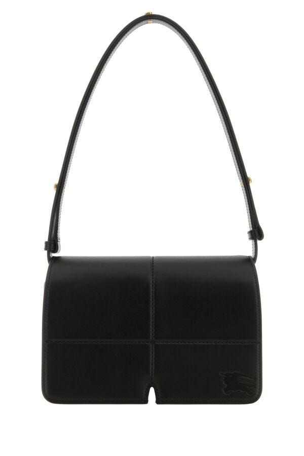 Burberry Woman Black Leather Snip Shoulder Bag