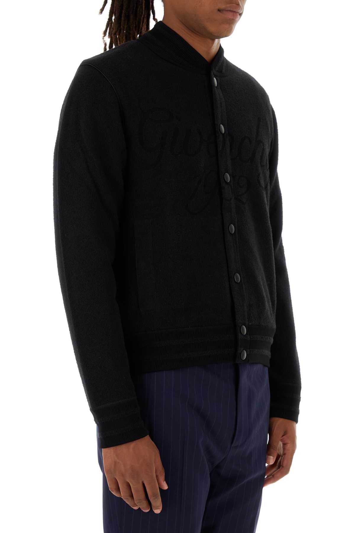 Givenchy Men Black Nylon Blend Bomber Jacket