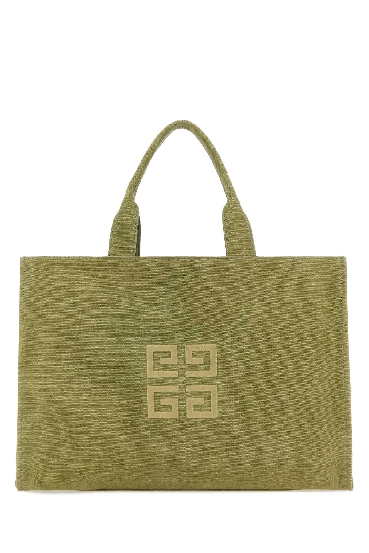 Givenchy Men Khaki Canvas Givenchy Shopping Bag