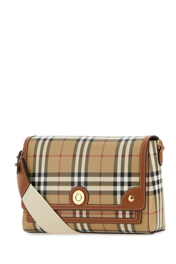 Burberry Woman Embroidered Fabric Note Crossbody Bag