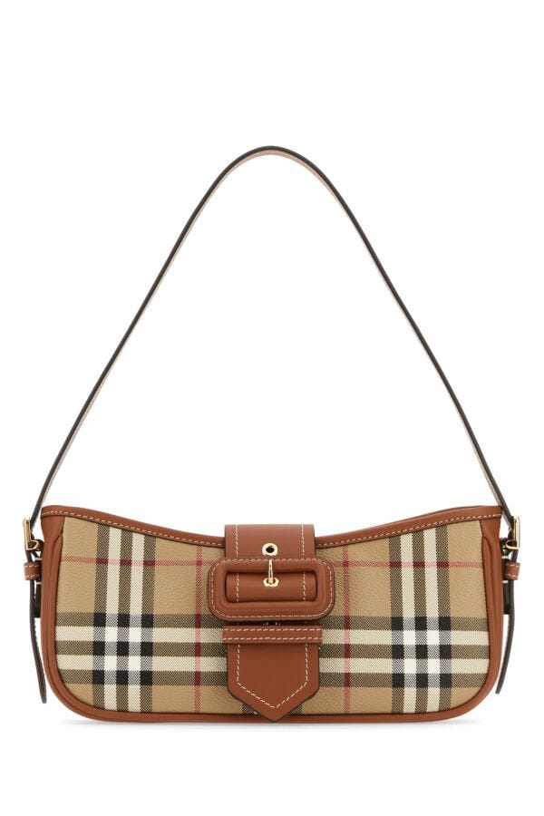 Burberry Woman Printed Canvas Sling Shoulder Bag