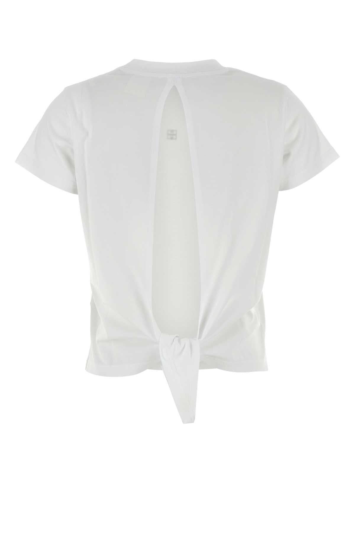 Givenchy Women White Cotton T-Shirt