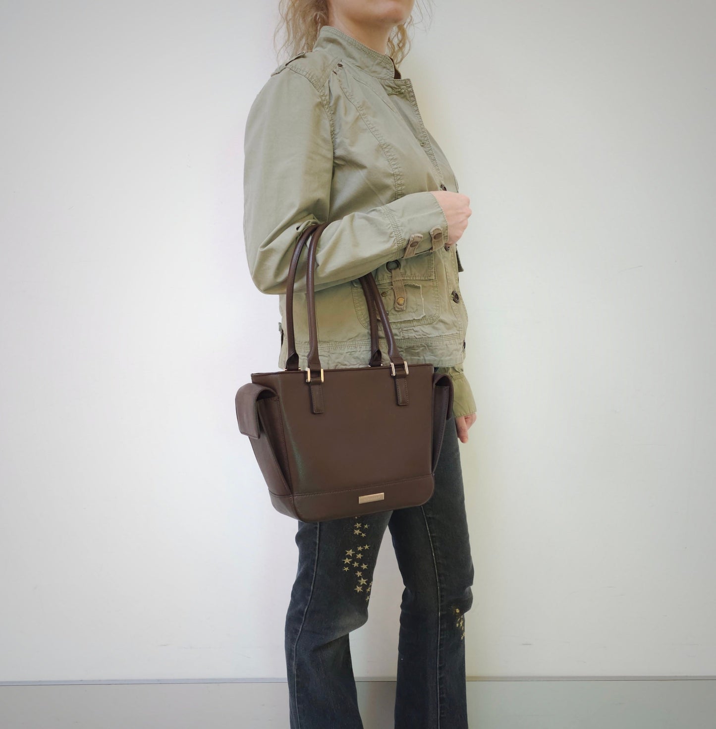 Burberry Calfskin Shoulder Bag TWS