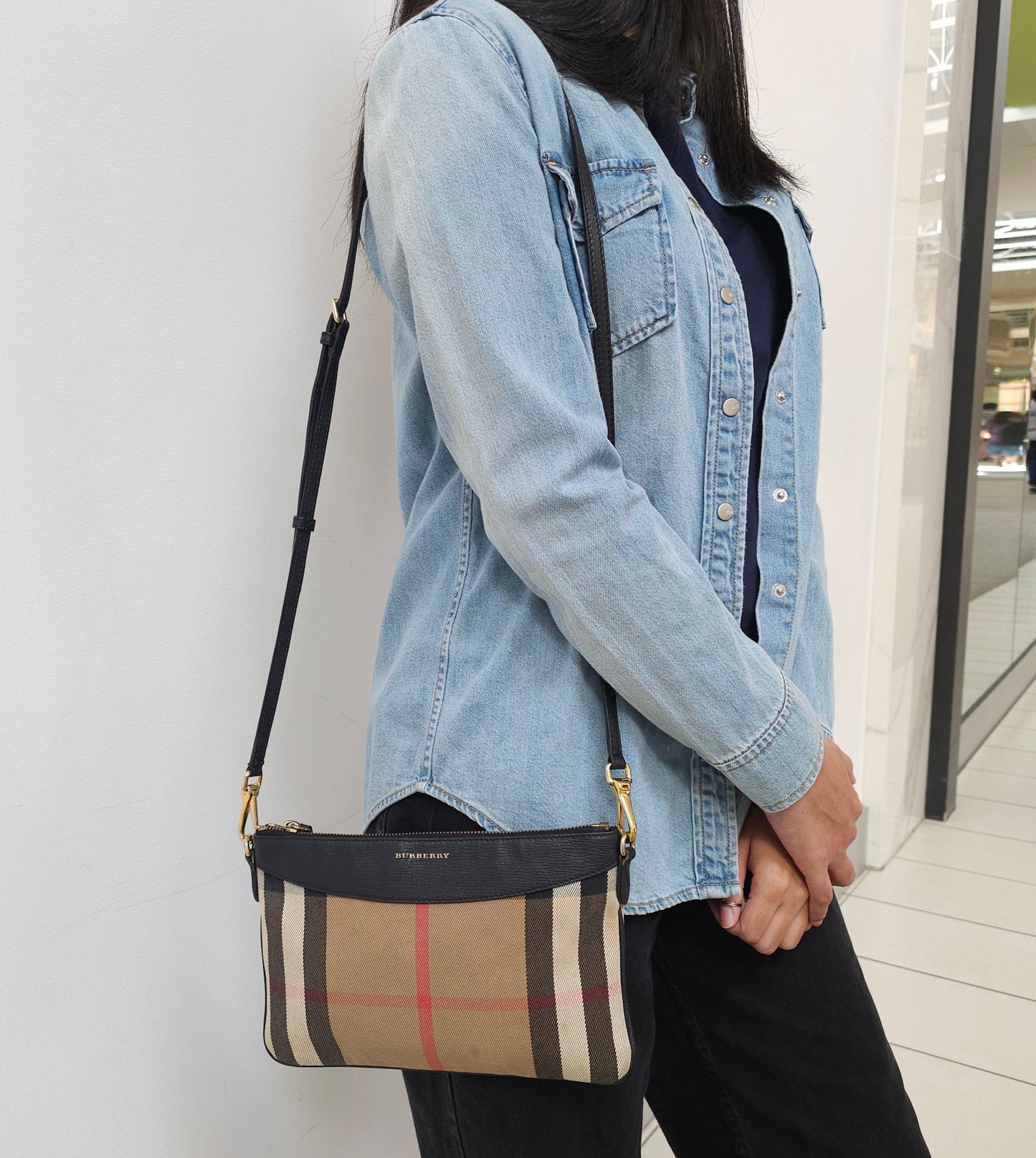 Burberry House Check Peyton Crossbody Bag TWS