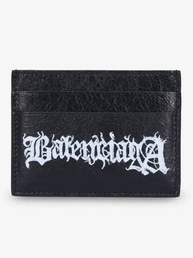 Balenciaga Cash DIY Metal Card Wallet Black White