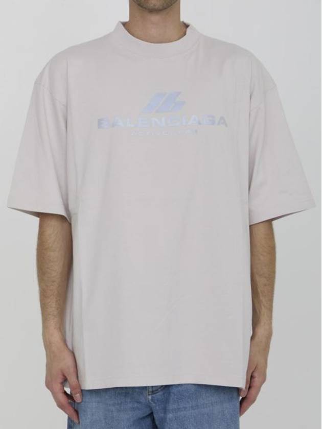 Balenciaga Activewear Medium Fit Short Sleeve T-Shirt White