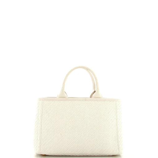 PRADA - Canapa Convertible Tote Raffia Mini