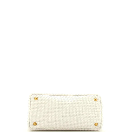 PRADA - Canapa Convertible Tote Raffia Mini