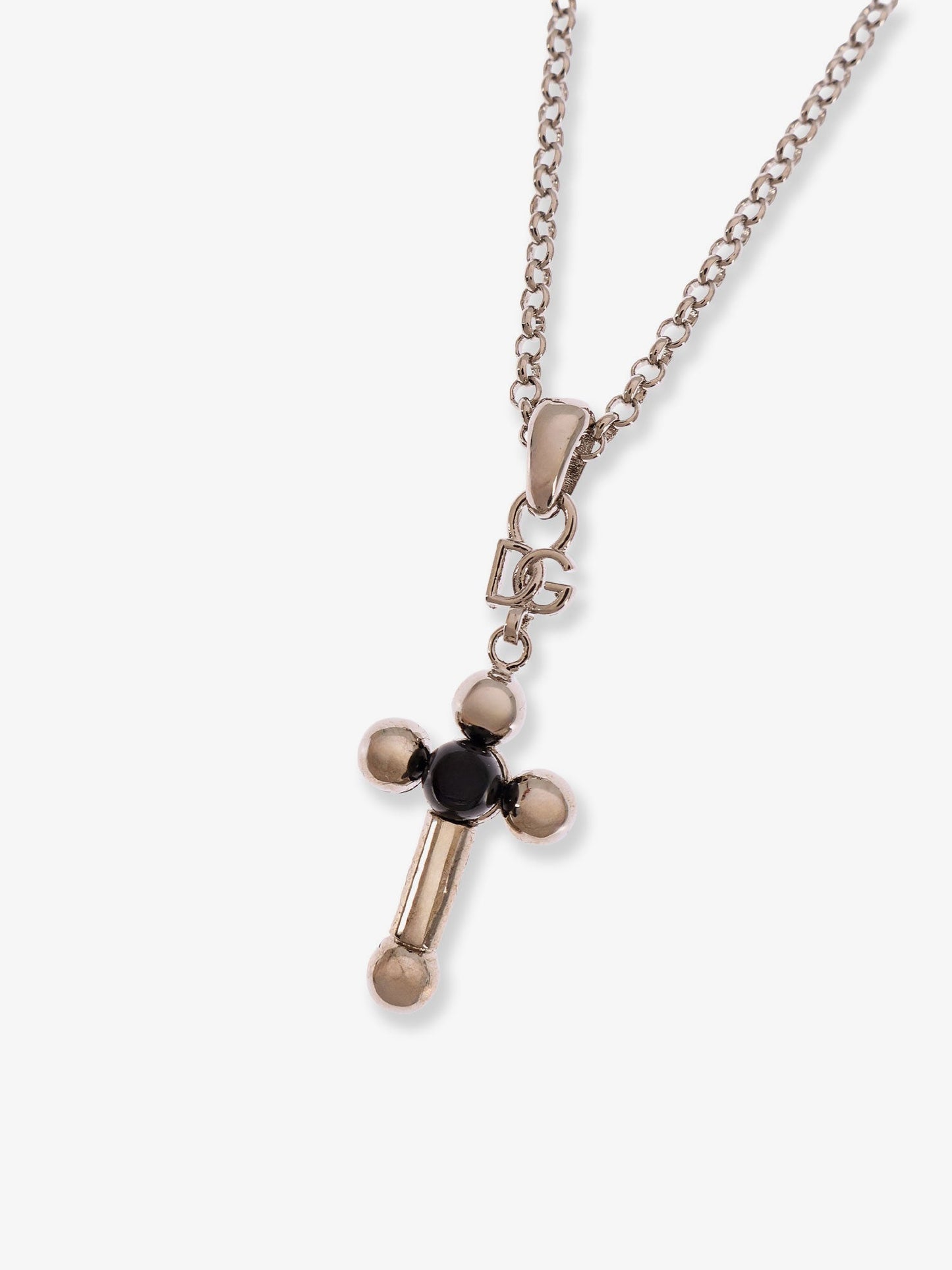 Dolce & Gabbana Men Brass Necklace With Iconic Crucifix