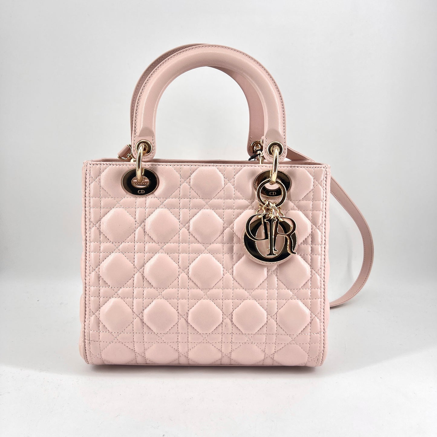 Dior Lady Dior pink Medium Bag Year2013TWS