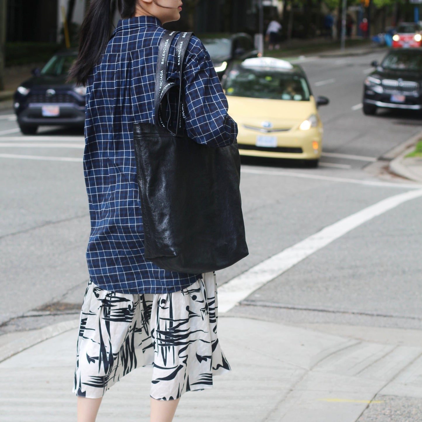 Balenciaga Agneau Logo Printed Carry Tote TWS
