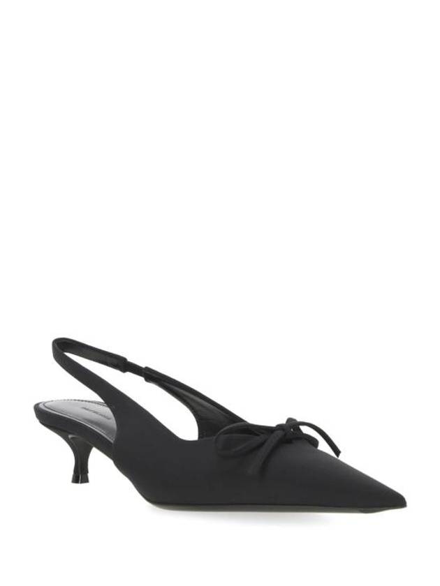 Balenciaga Knife Bow Slingback Heel Black