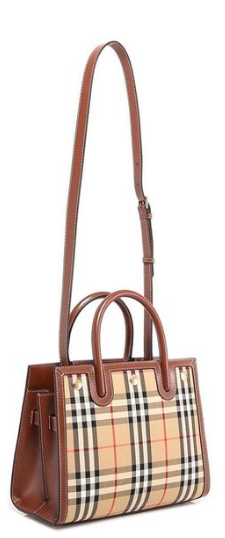 Burberry Mini Vintage Check Two-handle Title Bag
