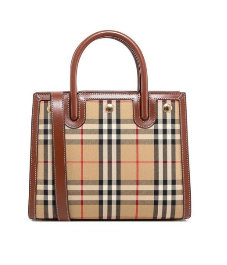 Burberry Mini Vintage Check Two-handle Title Bag