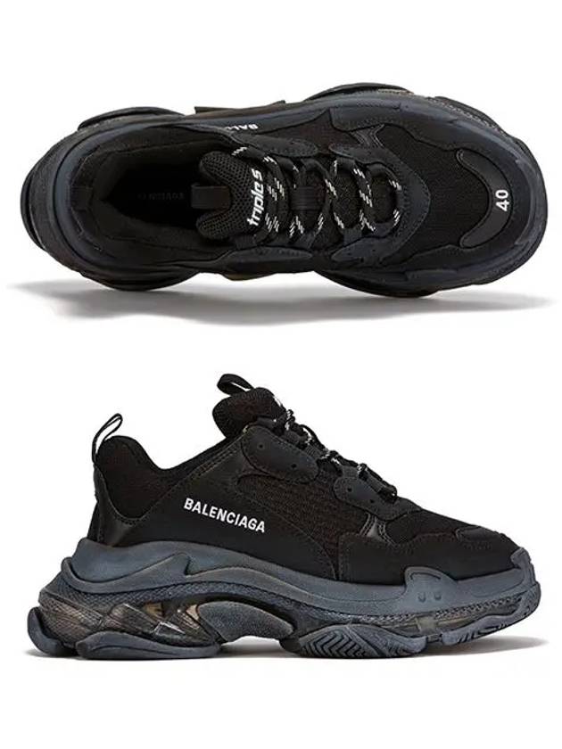 Balenciaga Triple S Sneakers Clear Sole Black