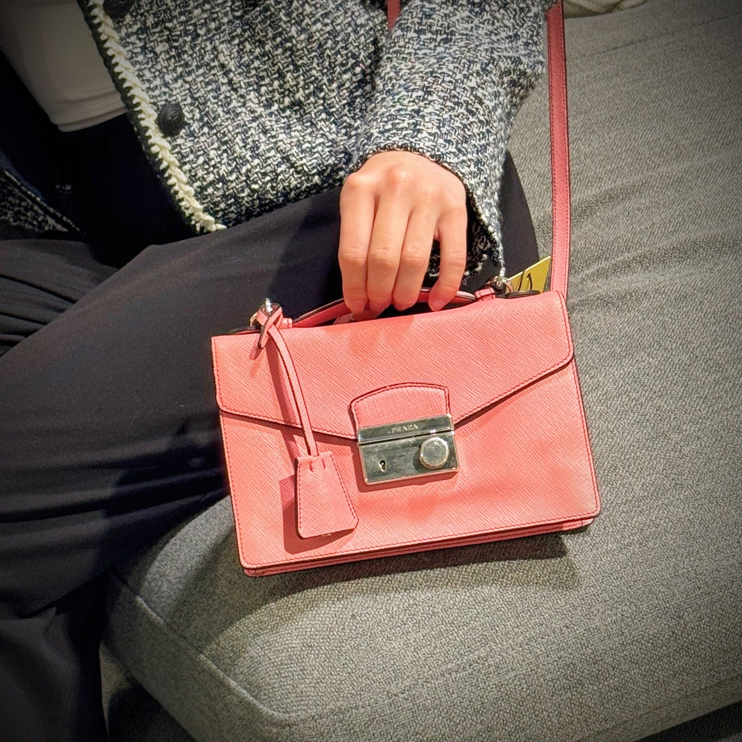 Prada Mini Saffiano Lux Sound Bag TWS