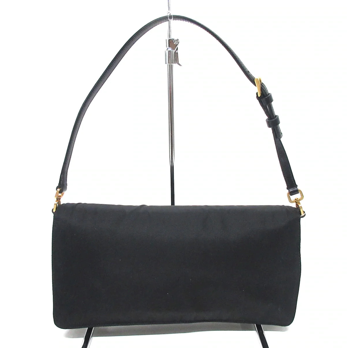 PRADA - Handbag Black Nylon Leather