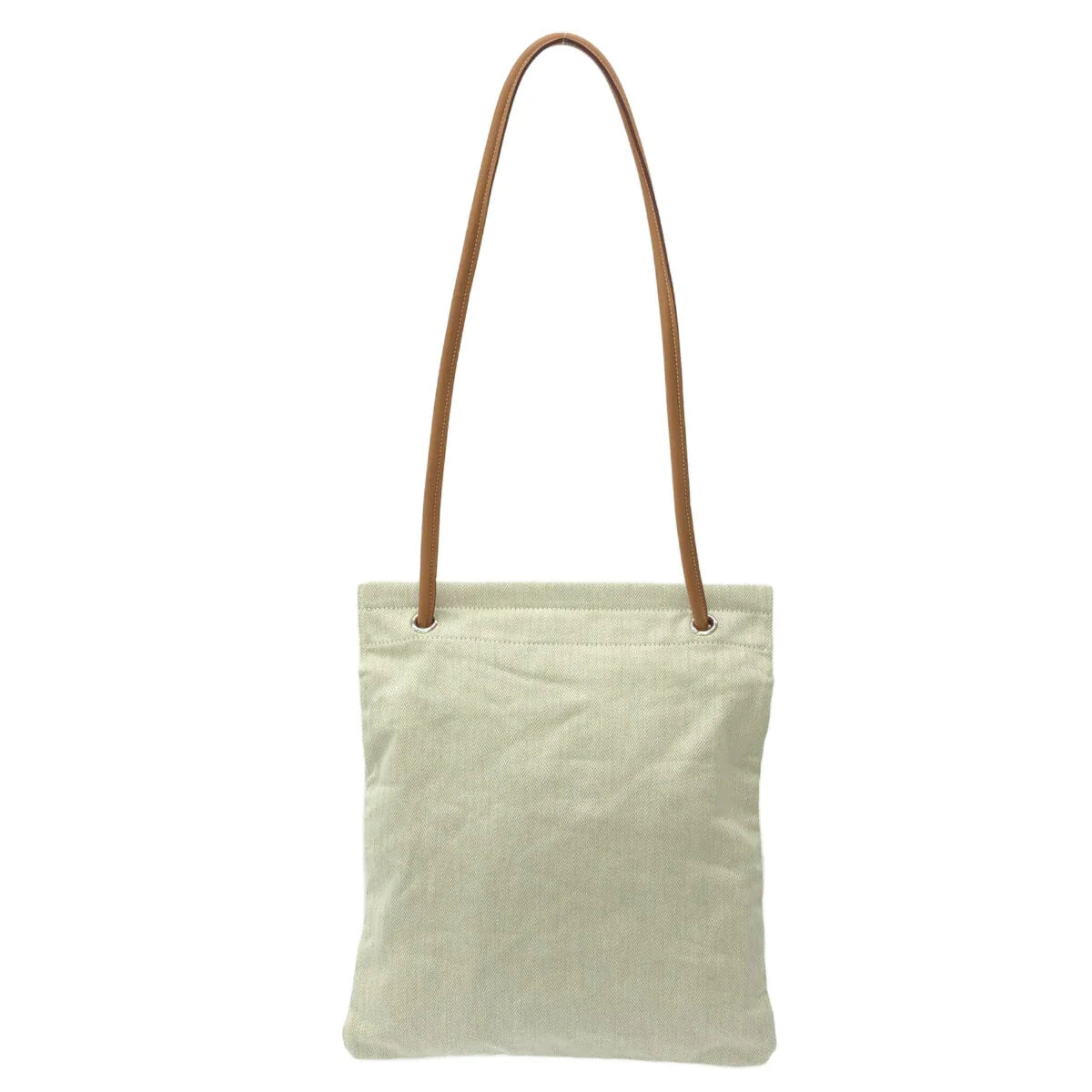 HERMES - Aline MM Shoulder Bag Natural Fauve Toile chevron