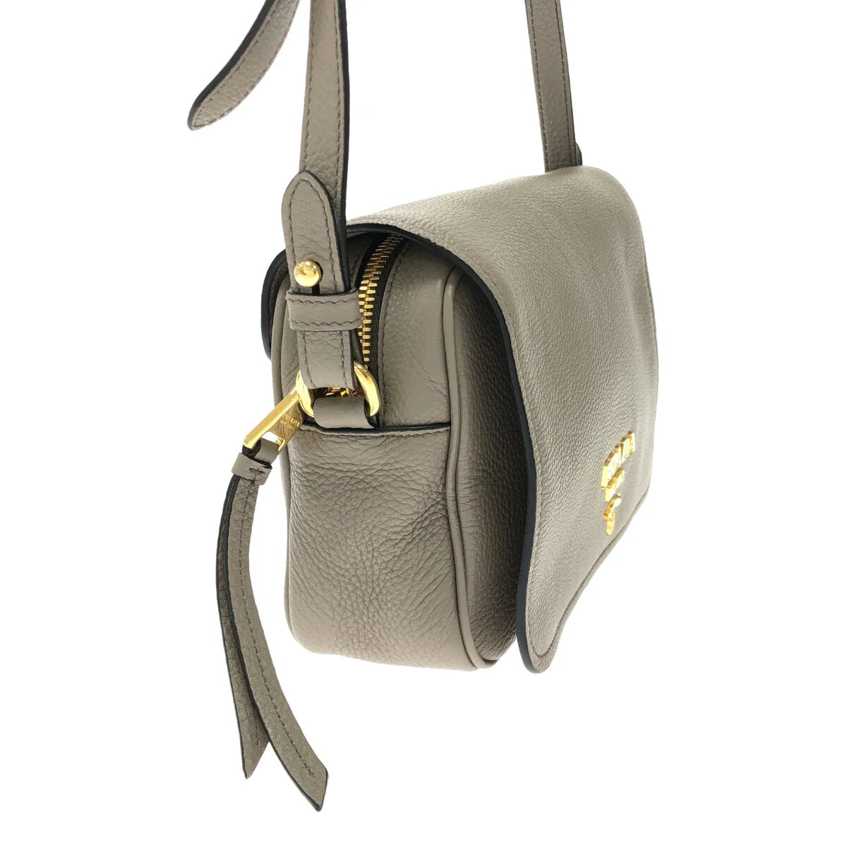 PRADA - Grey Beige Shoulder Bag