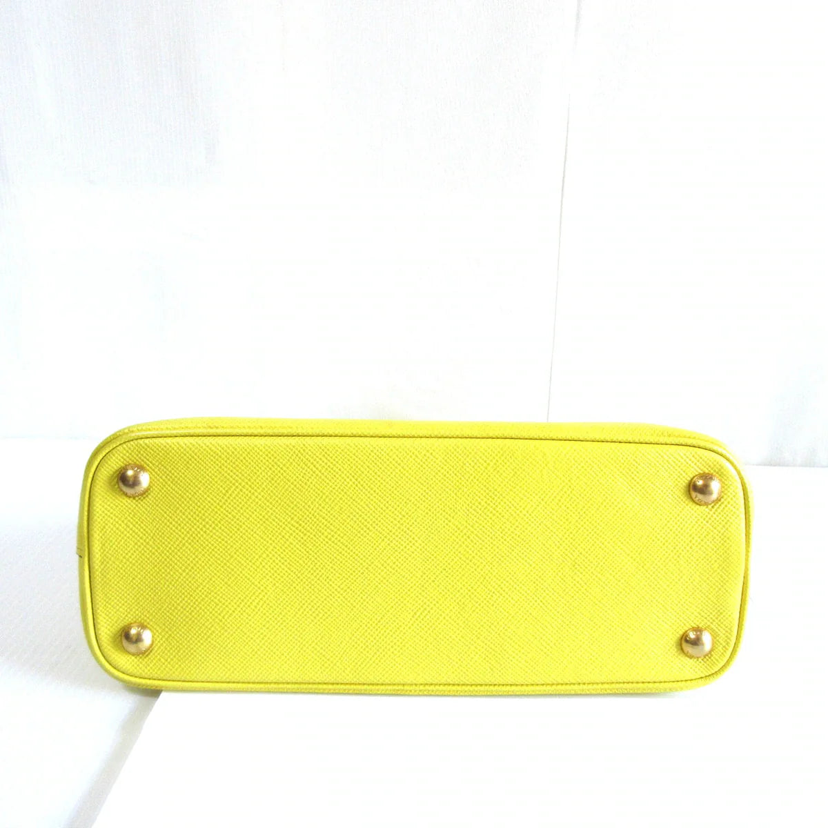 PRADA - Yellow Saffiano Handbag