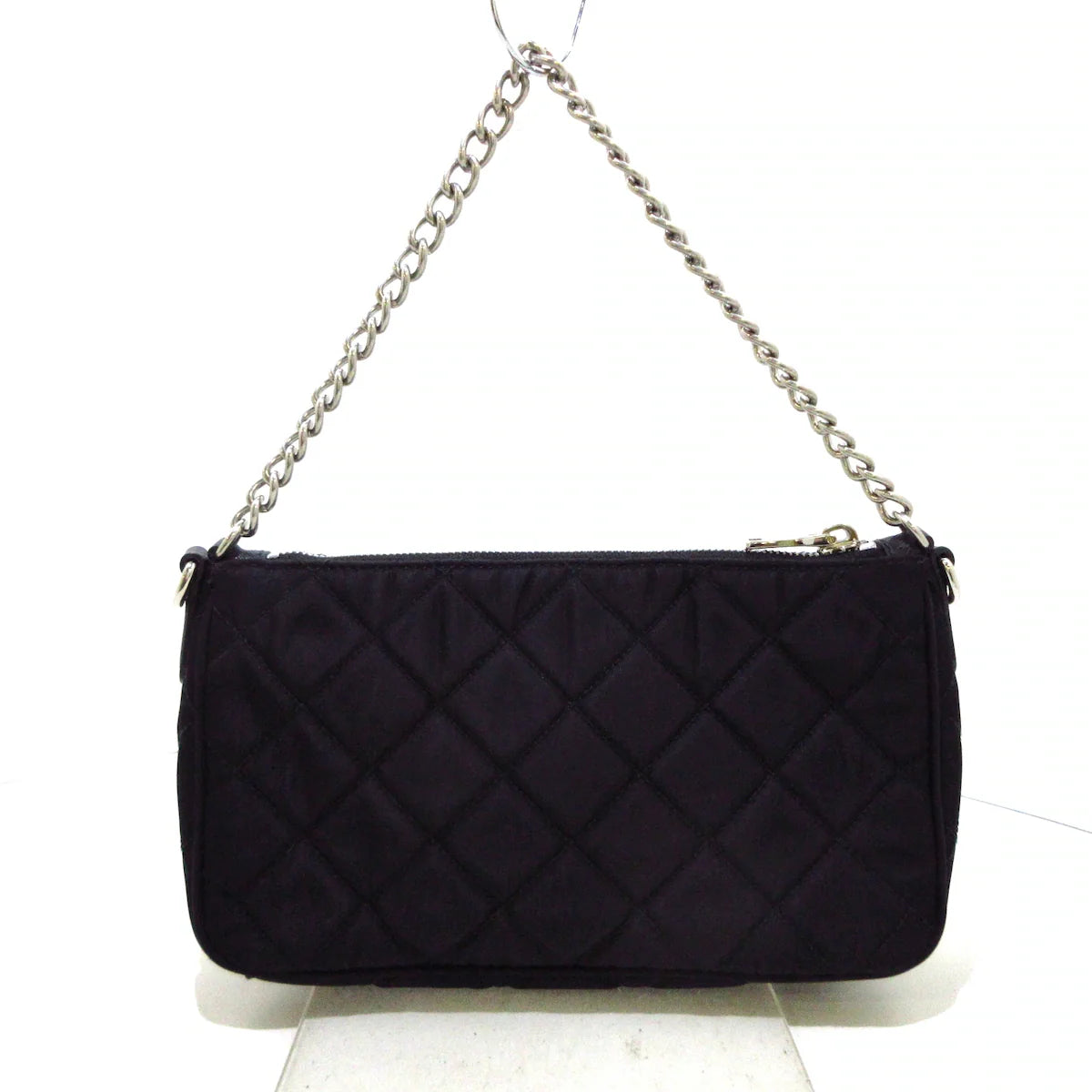 PRADA - Triangle Logo Handbag Black Nylon