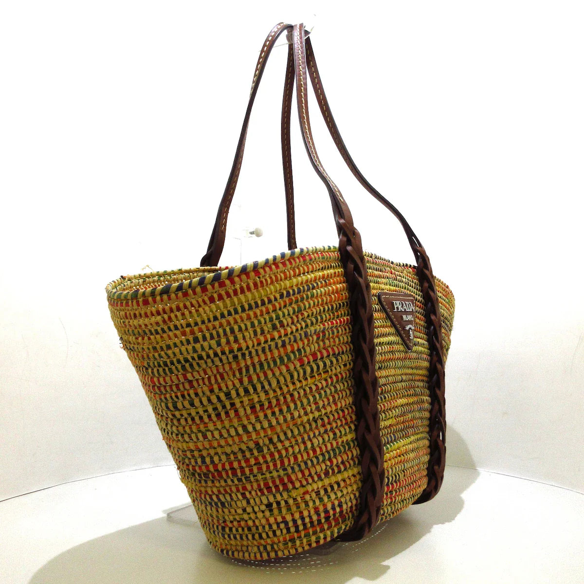 PRADA - Tote Bag Raffia Multicolor