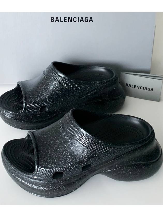 Balenciaga Pool Platform Slipper Black