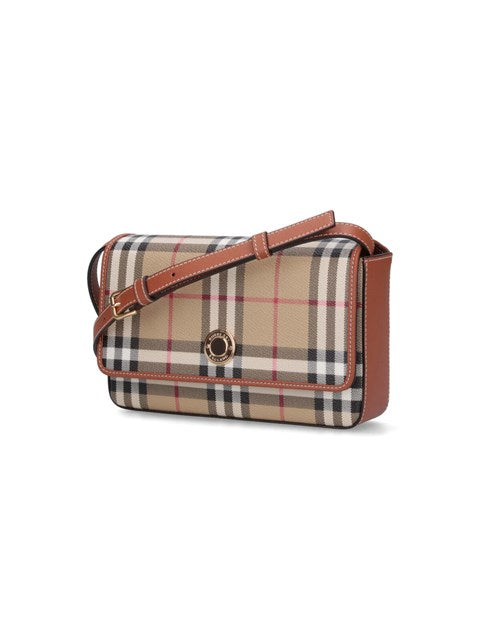 Burberry Women Check Shoulder Bag