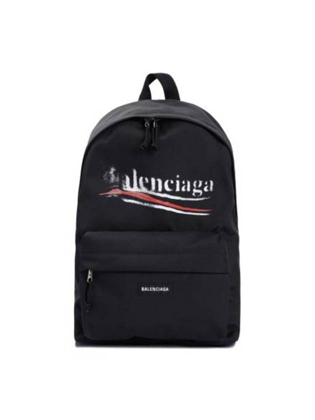 Balenciaga Explorer Logo Backpack Black